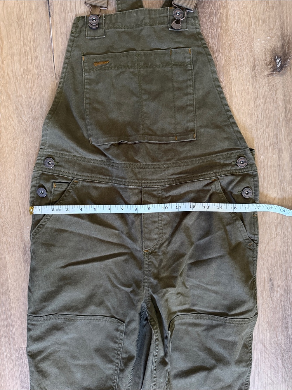 REI Olive Green Utility Bib Overalls - Picture 9 of 11